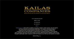 Desktop Screenshot of kailasinc.com